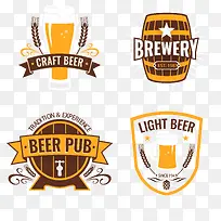 矢量啤酒元素标签-空若网 矢量啤酒元素标签-空若网