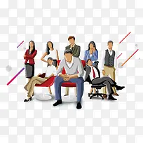 彩色扁平化座位元素-空若网 彩色扁平化座位元素-空若网