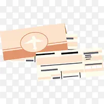 矢量扁平化飞机票-空若网 矢量扁平化飞机票-空若网