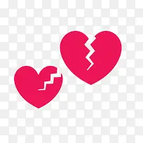 心碎矢量图素材-空若网 心碎矢量图素材-空若网