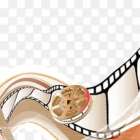 矢量 曲线和胶片装饰图案-空若网 矢量 曲线和胶片装饰图案-空若网