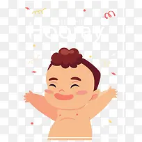 开心欢呼的新生婴儿-空若网 开心欢呼的新生婴儿-空若网