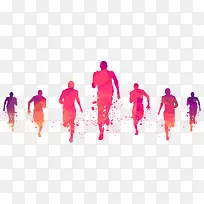 人海 奔跑 彩色-空若网 人海 奔跑 彩色-空若网