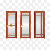 现代简约沙比利玻璃平开门-空若网 现代简约沙比利玻璃平开门-空若网