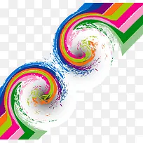 彩色创意背景矢量图-空若网 彩色创意背景矢量图-空若网