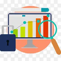 数据分析图标矢量图-空若网 数据分析图标矢量图-空若网