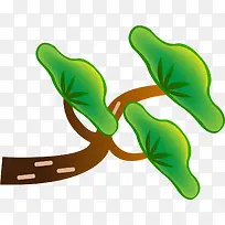 卡通松树枝-空若网 卡通松树枝-空若网