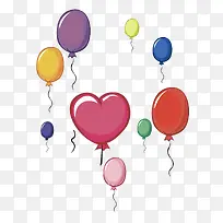 彩色质感卡通气球-空若网 彩色质感卡通气球-空若网
