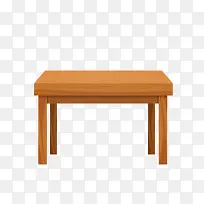 矢量黄色长方形桌子木质-空若网 矢量黄色长方形桌子木质-空若网