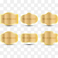 金色木标牌-空若网 金色木标牌-空若网