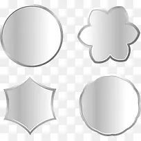 金属银色不同形状标牌-空若网 金属银色不同形状标牌-空若网