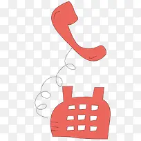 手绘卡通电话-空若网 手绘卡通电话-空若网
