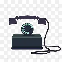 老式灰色拨键电话-空若网 老式灰色拨键电话-空若网
