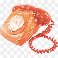 矢量水彩座机电话-空若网 矢量水彩座机电话-空若网