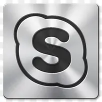 视频电话金属刷图标-空若网 视频电话金属刷图标-空若网