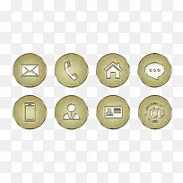 金属图标素材-空若网 金属图标素材-空若网