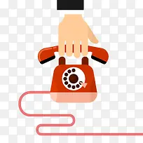 矢量接电话-空若网 矢量接电话-空若网