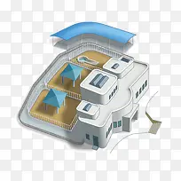 卡通手绘建筑物-空若网 卡通手绘建筑物-空若网