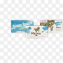 酒水菜单卡片-空若网 酒水菜单卡片-空若网