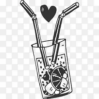 手绘饮料杯-空若网 手绘饮料杯-空若网