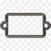 银色创意铁块边框-空若网 银色创意铁块边框-空若网