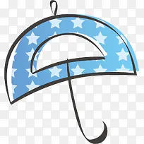 蓝色雨伞-空若网 蓝色雨伞-空若网