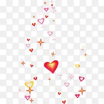 爱心花雨矢量图-空若网 爱心花雨矢量图-空若网