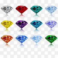 立体宝石素材矢量-空若网 立体宝石素材矢量-空若网