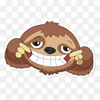 卡通树懒动物设计-空若网 卡通树懒动物设计-空若网