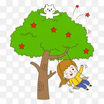 荡秋千的女孩-空若网 荡秋千的女孩-空若网