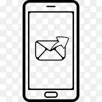 发送邮件通过电话图标-空若网 发送邮件通过电话图标-空若网