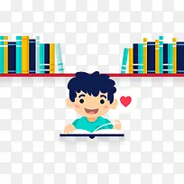 喜爱阅读的男孩-空若网 喜爱阅读的男孩-空若网