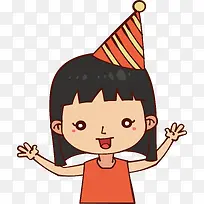 过生日的小女孩-空若网 过生日的小女孩-空若网