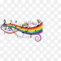 音符曲线装饰-空若网 音符曲线装饰-空若网