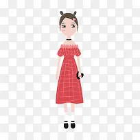 格子衣服麻布材料衣服-空若网 格子衣服麻布材料衣服-空若网