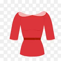 卡通红色的女性上衣设计-空若网 卡通红色的女性上衣设计-空若网