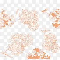 橙色花卉-空若网 橙色花卉-空若网