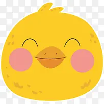 卡通黄色小鸡插画装饰-空若网 卡通黄色小鸡插画装饰-空若网