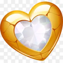 唯美白色爱心宝石-空若网 唯美白色爱心宝石-空若网