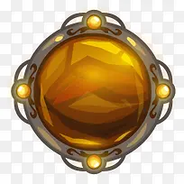 卡通手绘黄色的宝石-空若网 卡通手绘黄色的宝石-空若网