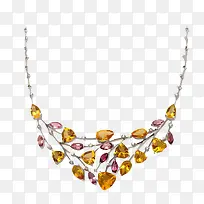 黄色宝石珠宝项链-空若网 黄色宝石珠宝项链-空若网