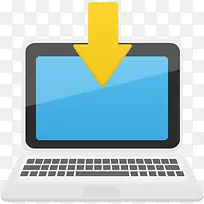 下载到笔记本电脑的图标-空若网 下载到笔记本电脑的图标-空若网