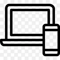 笔记本电脑手机图标-空若网 笔记本电脑手机图标-空若网