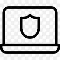 笔记本电脑安全图标-空若网 笔记本电脑安全图标-空若网