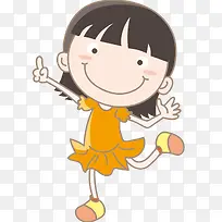 小女孩跳舞免抠PNG-空若网 小女孩跳舞免抠PNG-空若网