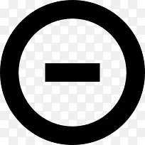 减去圆形按钮图标-空若网 减去圆形按钮图标-空若网