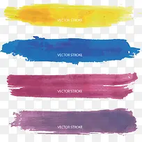 四色水彩涂鸦笔刷-空若网 四色水彩涂鸦笔刷-空若网