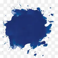 深蓝色水彩泼墨效果-空若网 深蓝色水彩泼墨效果-空若网