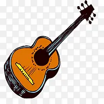 矢量手绘吉他素材-空若网 矢量手绘吉他素材-空若网