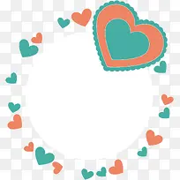 爱心边框矢量-空若网 爱心边框矢量-空若网